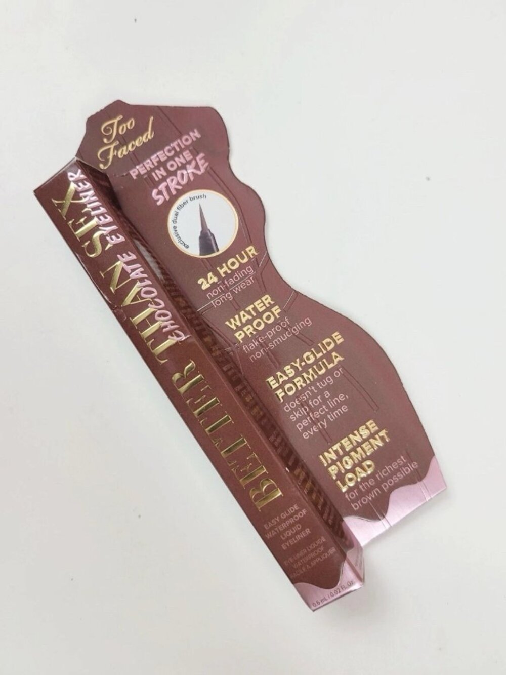 Too Faced Better Than Sex Easy Glide Waterproof Liquid Eyeliner CHOCOLATE NIB